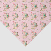 Osterkörbe im hellrosa Hintergrund Seidenpapier (Ausschnitt)