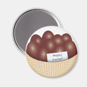 Osterkörbe mit Schokoladeneier-Magnet Magnet (Vorderseite/Rückseite)