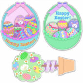 Osterkörbe | Ostertopiarem Baum Aufkleber (Vorderseite)