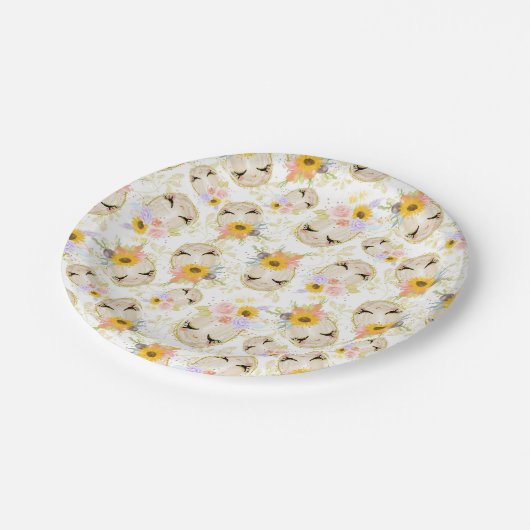 Osterkörbe Pappteller (Schrägansicht)