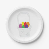 Osterkörbe Pappteller (Vorderseite)