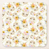 Osterkörbe Rechteckiger Pappuntersetzer (Vorderseite)