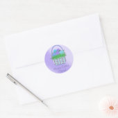 Osterkörbe Runder Aufkleber (Umschlag)