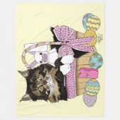 Osterkörbe Tabby Kitten Fleecedecke (Vorderseite)