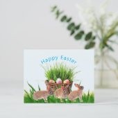Osterkörbe und Happy Holiday Postkarte (Stehend Vorderseite)