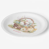 Osterkörbe und Personalisierte Entnahmung Pappteller (Schrägansicht)