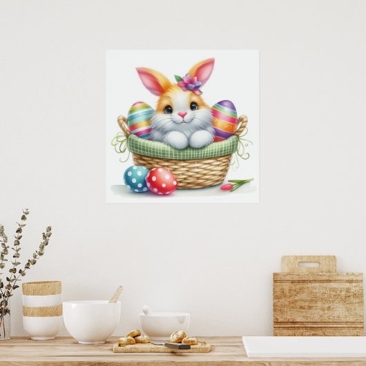 Osterkorbplakat Poster (Küche)