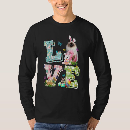 Osterkostüm Birman Cat T-Shirt (Vorderseite)