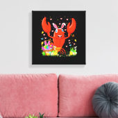 Osterkrabbe Bunny Egg Jagd Crawfish Ostern Leinwanddruck (Insitu (Wohnzimmer))