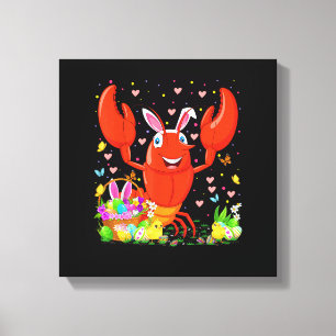 Osterkrabbe Bunny Egg Jagd Crawfish Ostern Leinwanddruck
