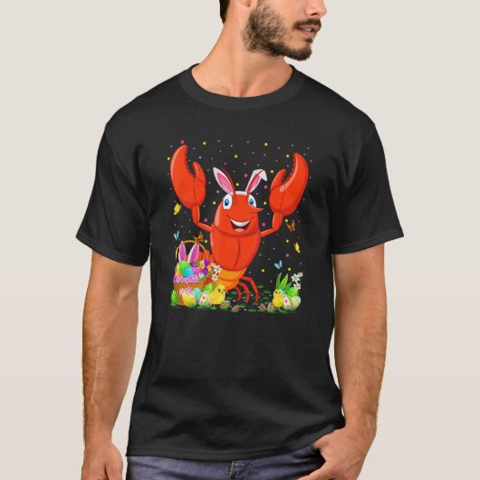 Osterkrabbe Bunny Egg Jagd Crawfish Ostern T-Shirt (Vorderseite)