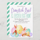 Osterkrabbe Einladung (Vorne/Hinten)