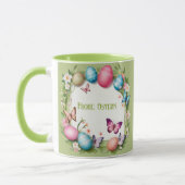 Osterkranz: Frohe Ostern - Tasse (Links)