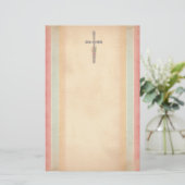 Osterkreuz Briefpapier (Stehend Vorderseite)