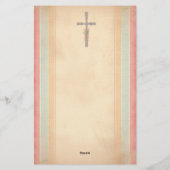 Osterkreuz Briefpapier (Rückseite)