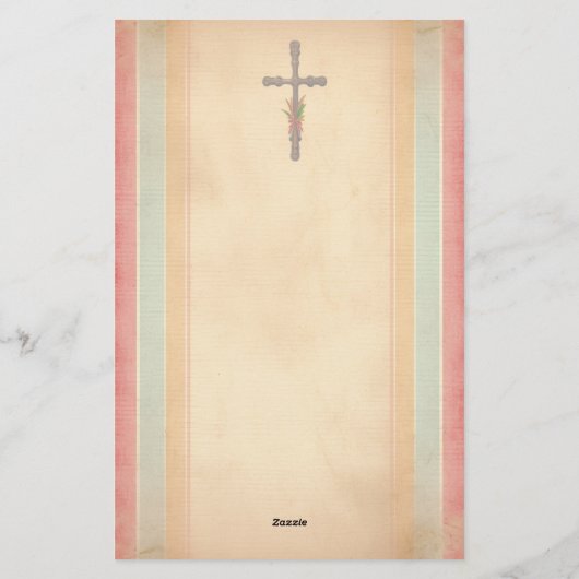 Osterkreuz Briefpapier (Rückseite)