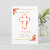 Osterkreuz Einladung (Stehend Vorderseite)