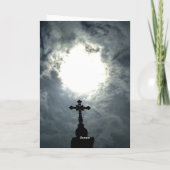 Osterkreuz Feiertagskarte (Rückseite)