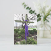 Osterkreuz Feiertagspostkarte (Stehend Vorderseite)
