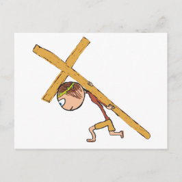 Osterkreuz Feiertagspostkarte