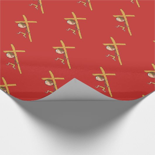 Osterkreuz Geschenkpapier (Ecke)