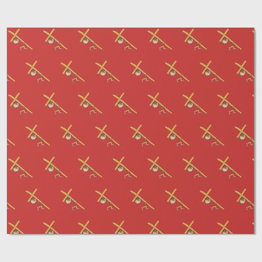 Osterkreuz Geschenkpapier (Flach)