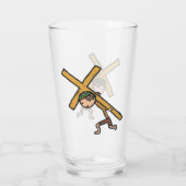 Osterkreuz Glas (Rückseite)