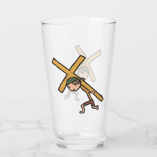 Osterkreuz Glas (Rückseite)