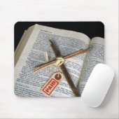 Osterkreuz in der Bibel Mousepad (Mit Mouse)