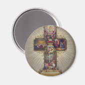 Osterkreuz Magnet (Vorderseite/Rückseite)