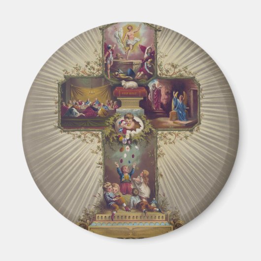 Osterkreuz Magnet (Vorne)