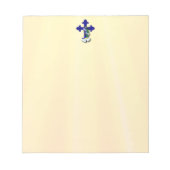 Osterkreuz mit Bluebells Notizblock (Vorderseite)