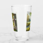 Osterkreuz mit Hasen und Eiern Glas (Rechts)