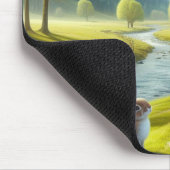 Osterkreuz mit Hasen und Eiern Mousepad (Ecke)