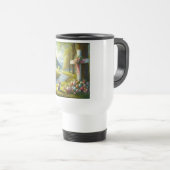 Osterkreuz mit Hasen und Eiern Reisebecher (VorderseiteRechts)