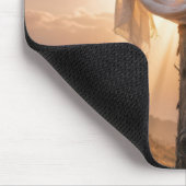 Osterkreuze auf einem Hügel Mousepad (Ecke)