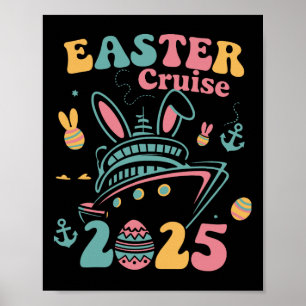 Osterkreuzfahrt 2025 Familie Bunny Cruise Ship Oas Poster