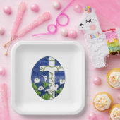 Osterkreuzfeier Pappteller (Party)