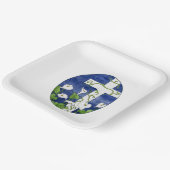 Osterkreuzfeier Pappteller (Gewinkelt)