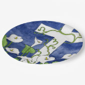 Osterkreuzplatte Pappteller (Schrägansicht)