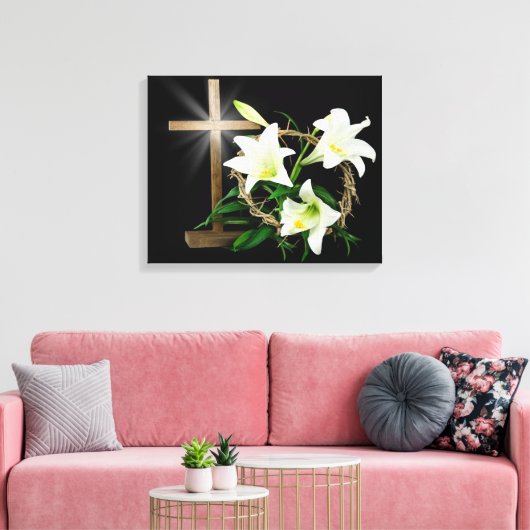 Osterkrone Leinwanddruck (Insitu (Wohnzimmer))