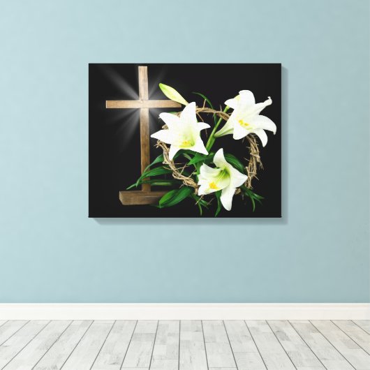 Osterkrone Leinwanddruck (Insitu (Holzboden))