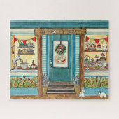 Osterkuchen Shop Wasserfarbe Jigsaw Puzzle (Horizontal)