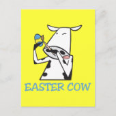 Osterkuh Feiertagspostkarte (Vorderseite)