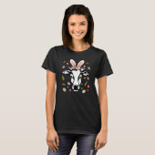 Osterkuh mit Hasenohren Färse T-Shirt (Vorne ganz)