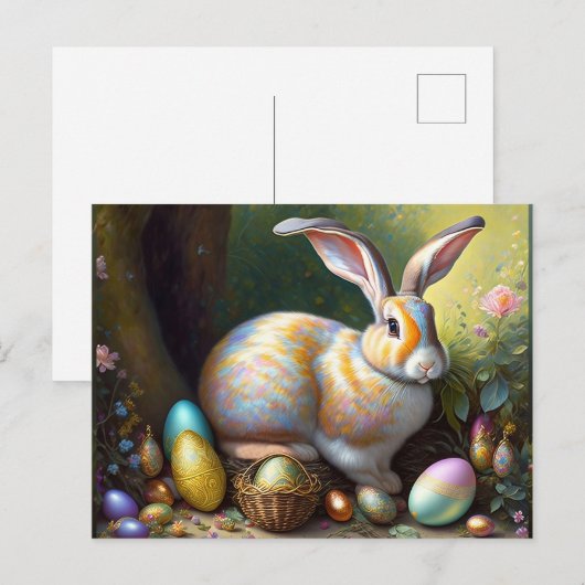 Osterkühner alter Stil Postkarte (Vorne/Hinten)