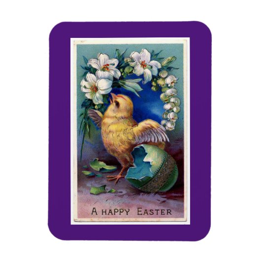 Osterküken aus gefärbtem Eier Magnet (Vertikal)