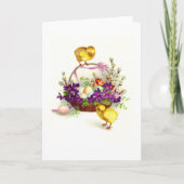 Osterküken Feiertagskarte (Vorderseite)