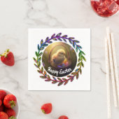 Osterküken in einem Eierkorb Serviette (Beispiel)