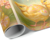 Osterküken in einer Wagensammlung Geschenkpapier (Rolleneckpunkt)